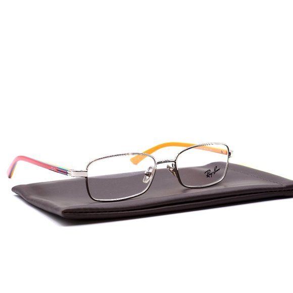 RAY-BAN JUNIOR RB1037 4022 SILVER PINK AUTHENTIC EYEGLASSES FRAME - Picture 3 of 9